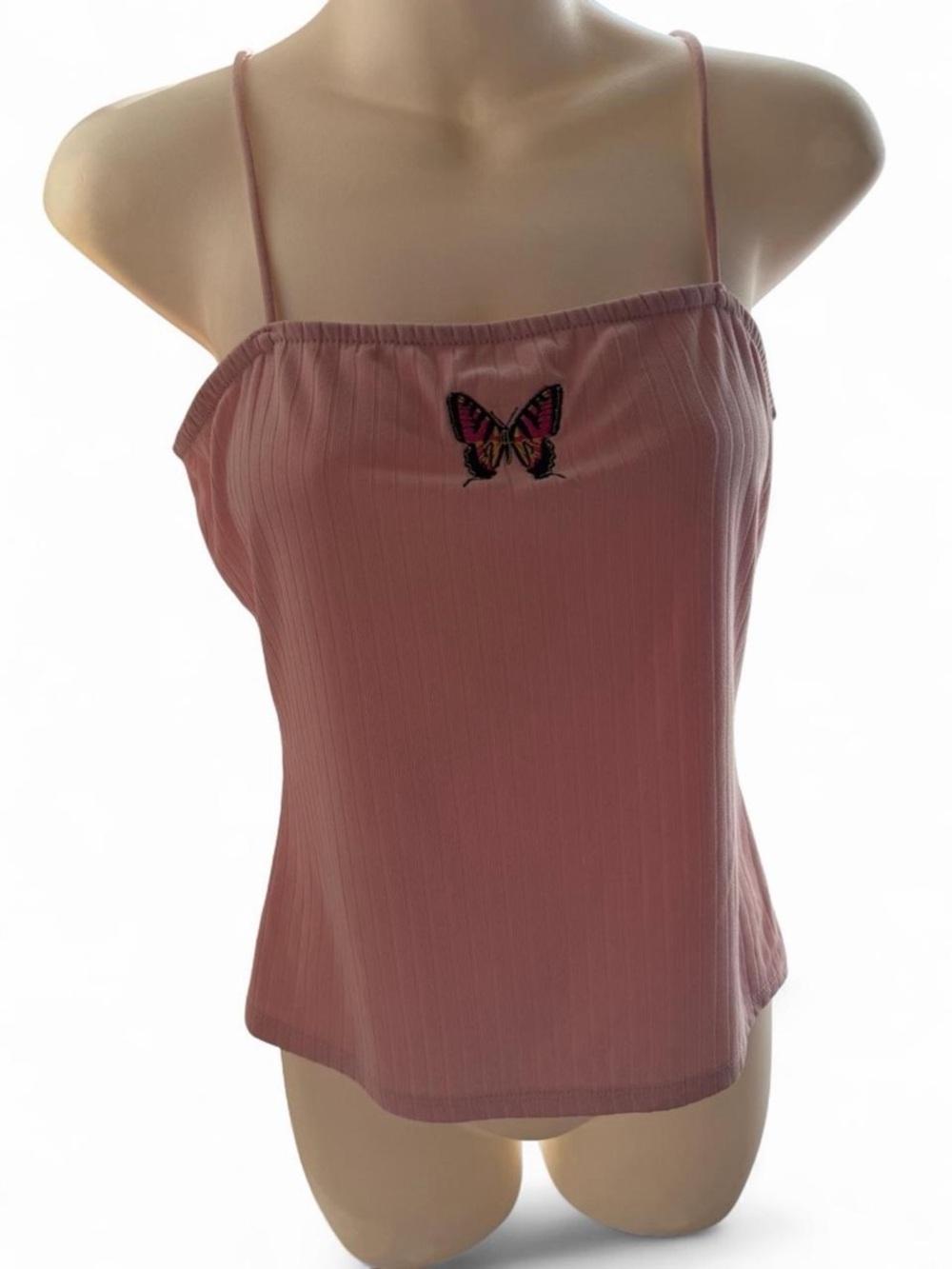 Rue21 Pink Ribbed Butterfly Cami - Picture 5 of 6